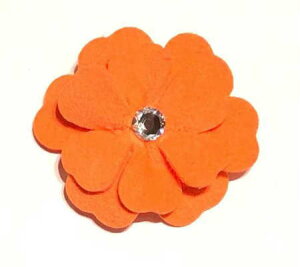 Susan LanciX[UV[Tinkies Garden Hair Bow_Electric OrangepwA{E