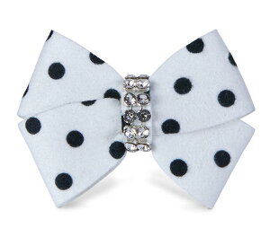 Susan LanciX[UV[Black and White Polkadot Nouveau Hair Bowybgp