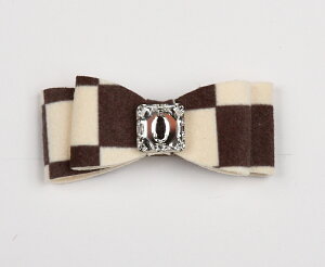 Susan LanciX[U@V[Windsor Check Hair Bow`FbNwA{E