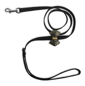 Susan LanciX[UV[Black Glitzerati Nouveau Bow LeashXtXL[t[h