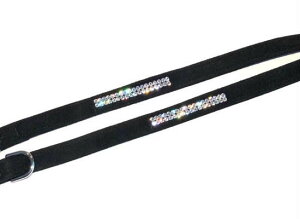 Susan LanciX[UV[Giltmore 2 Row Crystal LeashXtXL[t[h(ubN)