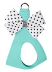 ★Susan Lanci/スーザンランシー★Polka Dot Nouveau Bow with Aurora Borealis Giltmore Harness_Tiffi blueスワロフスキー付ハーネス