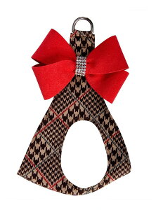 Susan Lanci/X[UV[Chocolate Glen Houndstooth Red Pepper Nouveau BowXtXL[tn[lX