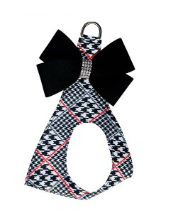 Susan Lanci/X[UV[Classic Glen Houndstooth Black Nouveau BowXtXL[tn[lX