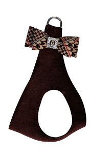 Susan Lanci/X[UV[Chocolate Glen Houndstooth Big Bow HarnessXtXL[tn[lX