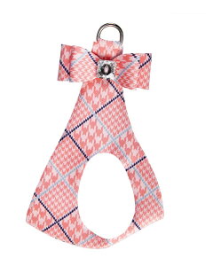 Susan Lanci/X[UV[Peaches N' Cream Glen Houndstooth Big Bow HarnessXtXL[tn[lX