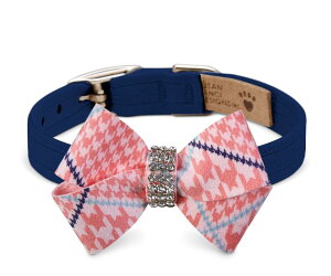 Susan LanciX[UV[Peaches N' Cream Glen Houndstooth Nouveau CollarpXtXLt