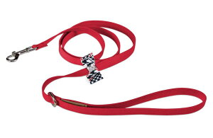 Susan LanciX[UV[Classic Glen Houndstooth Big Bow LeashpXtXLt[h