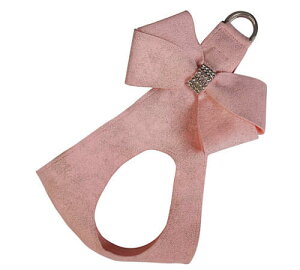 Susan Lanci/X[UV[Puppy Pink Glitzerati Nouveau Bow Step In HarnessXtXL[tn[lX