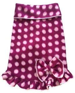 ��I See Spot/�A�C�V�[�X�|�b�g��Purple Polka Dots with Bow���p����t���[�X
