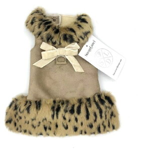 Susan Lanci/X[UV[Camel, Cream Lynx, Velvet Bow CoatptFCNt@[R[g