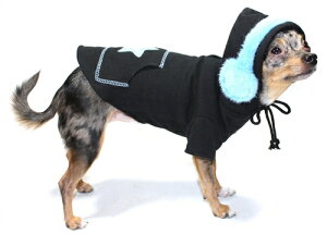 Hip Doggie/qbvhM[Blue Earmuff HoodiepZ[^[