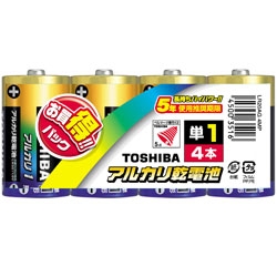 メーカー:TOSHIBA 発売日: 【1箱 4P×10個（40本）】東芝 単一電池 LR20AN 4MP ケース販売