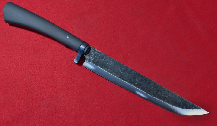 楽天市場】手打ち 青紙2号 剣鉈 240mm 両刃 一点物 鍛造 手打ち 