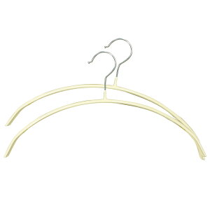 すべらない ハンガー 10本 20本 30本 50本 滑らない 落ちない 滑り止め PVCコーティング 防水 型崩れ防止 肩 跡がつかない アーチ型 ステンレスハンガー ニット カーディガン スリムハンガー 人