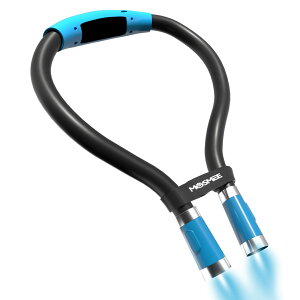 ネックライト 防災グッズ USB充電式 360度調整可能 首掛け式 読書灯 LED ブックライト アームフリー ジョギング ライト 夜勤 読書 ライト 作業灯 撮影 ライト 停電対策 登山 ネック ライト 防災