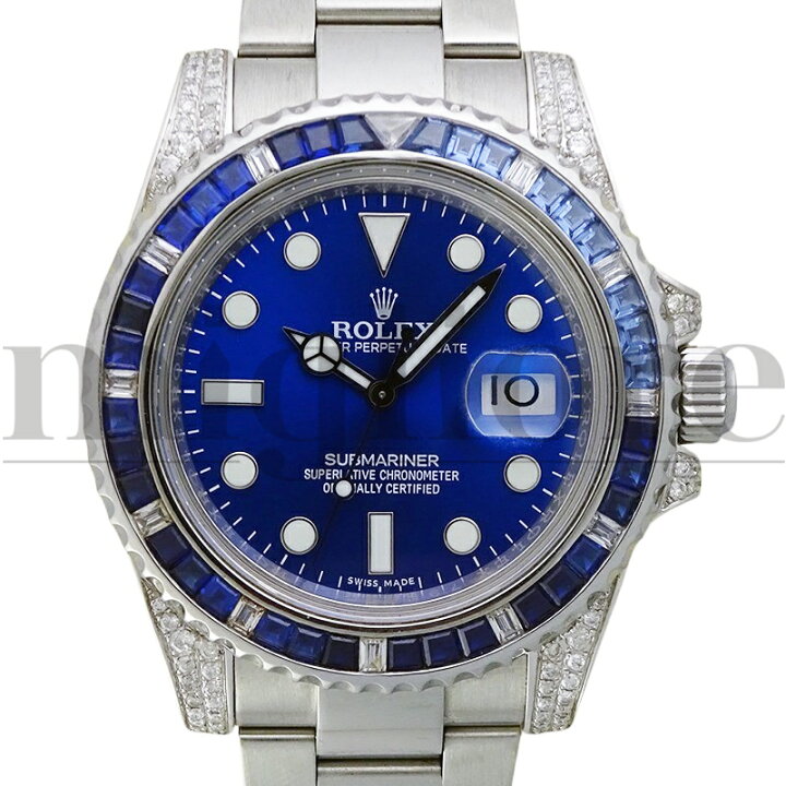 楽天市場】ROLEX ロレックス サブマリーナデイト アフターサファイア 