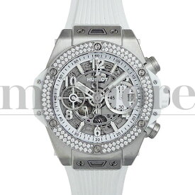 HUBLOT ウブロ ビッグバン ウニコ チタニウム ホワイト ダイヤモンド 441.NE.2011.RW.1104 メンズ 腕時計【未使用品】