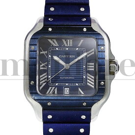 Cartier カルティエ サントス ドゥ カルティエ LM WSSA0048/4072 自動巻き ブルー 腕時計【中古】