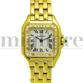 Cartier カルティエ パンテールSM W25033P5/1320 YGコーティング アフターダイヤ クォーツ レディース 腕時計【美品中古】