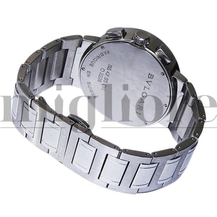 楽天市場】BVLGARI ブルガリ ブルガリブルガリ クロノグラフ BB42SSCH  