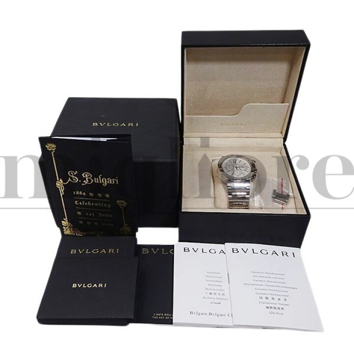 楽天市場】BVLGARI ブルガリ ブルガリブルガリ クロノグラフ BB42SSCH 