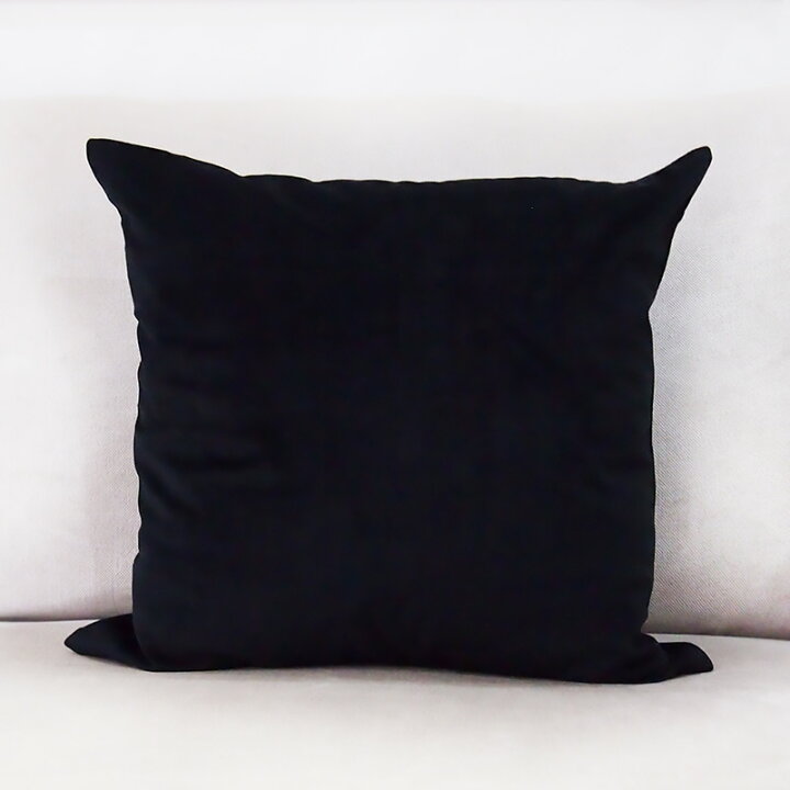 楽天市場】【2BUY200円OFFクーポン対象】ブラック クッションカバー  