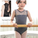 バレエ レオタード 子供 スカートなし　ジュニア バレエレオタード スカート無し デコルテ レース "リーヴズ" レッスンウエア スカートなし バレエ用品 　子ども こども レッスン着 レッスン 新体操 　 練習着 115〜155cm　セパレート　ウェア