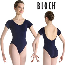 バレエ レオタード【BLOCH】シンプル無地！半袖レオタード★胸元ギャザーが大人可愛い♪ ( バレエ用品 大人バレエ バレエレオタード 大人用 可愛い かわいい おしゃれ レッスン 着 レッスン着 練習 発表会 発表会衣装 衣装 ミニヨン ダンスウェア )