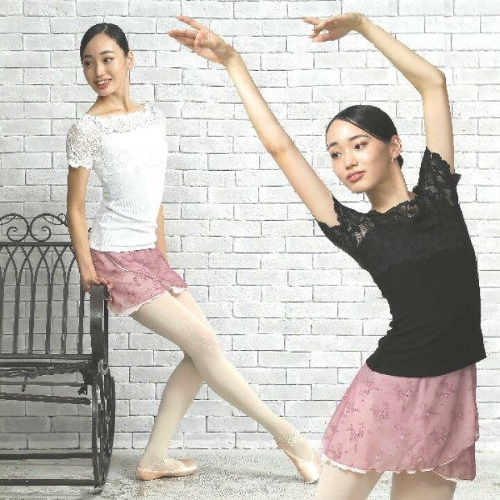 楽天市場】レース バレエ トップス 袖と背中のレースが美しい レース 