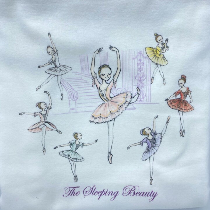 楽天市場 バレエ トップス Tシャツ イツコルベイユ 半袖 バレエ演目柄 くるみ割り人形 眠れる森の美女 レディース レッスン着 レッスン 着 小物 バレエギフト バレエトップス ギフト プレゼント プチギフト 発表会 バレエ発表会 ダンスウェア ダンスウエア 発表会