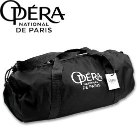 【マラソン中全品P3倍】 バレエ パリ・オペラ座 レッスン バッグ ナイロン スポーツバッグ パリオペ　ドラムバッグ 黒 バレリーナ バレエ雑貨 プレゼント バレエ バレエ用品 大人バレエ ジュニア　　誕生日 プレゼント　ロゴ