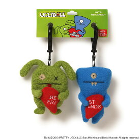 アグリードール ベストフレンド キーホルダー アメリカのぬいぐるみ2つセット 【GUND】UGLYDOLL BEST FRIENDS アメリカ 親友と1つずつ プレゼント 転校 転勤