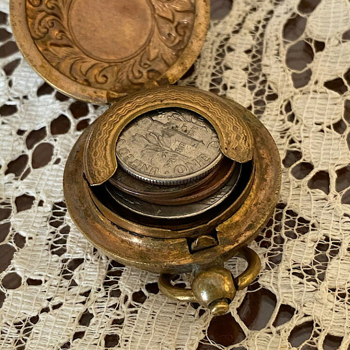 楽天市場】 イギリスアンティークコインパース antique チャーム 