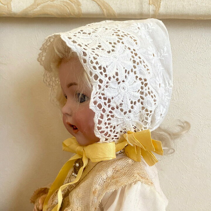 楽天市場】ヴィンテージドールボンネット アンティークドール  