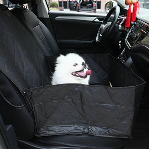 カーシート ドッグ用シート 助手席用 後部座席用 汎用版 犬用 猫用 車用安全シート カーシートカバー 折り畳み式 飛び出し防止 酔い防止 固定式シートベルト付き 安全旅行 防汚加工 犬車に