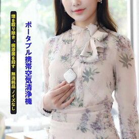 静音USB充電式イオン発生器 赤ちゃん 子供 妊婦 大人対応 ウイルス除去 PM2.5 花粉対策 小型携帯ポータブル空気清浄機 車載用 吊り下げ首かけ式携帯型空気清浄機