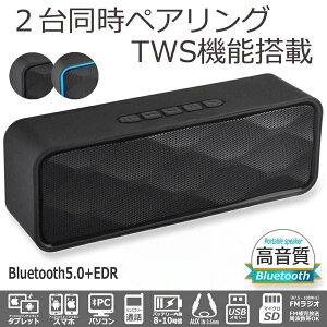 Bluetooth5.0 u[gD[X Xs[J[ TWS 2ڑ Ή |[^u CX Xs[J[ ^ X}z PC  AUX USB[ }CNSD 