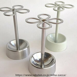 CH03-H92ST CH03-H92MF�@Stainless flower shaped 4-HOLES TOOTHBRUSH HOLDER Satin �X�e�����X�t�����[�^���u���V�z���_�[�@�T�e���@�~���[�t�B�j�b�V���i���ʎd��j�@�y��`�O�X�֑������z���u���V�X�^���h�@