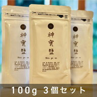 神宝塩 100g 3個セット 【 送料無料 】 海塩 岩塩 竹塩 しお 健康 ミネラル 豊富 な 塩 神宝 お塩 美味し…
