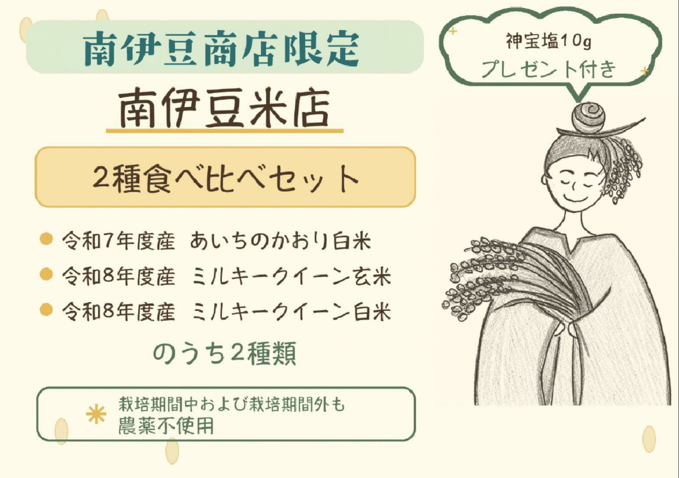 南伊豆産のお米食べ比べセット限定販売