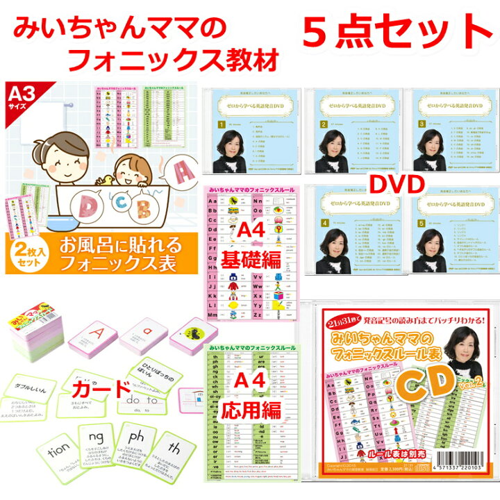 楽天市場】フォニックス 教材 小学生 中学生 大人 英語 発音  