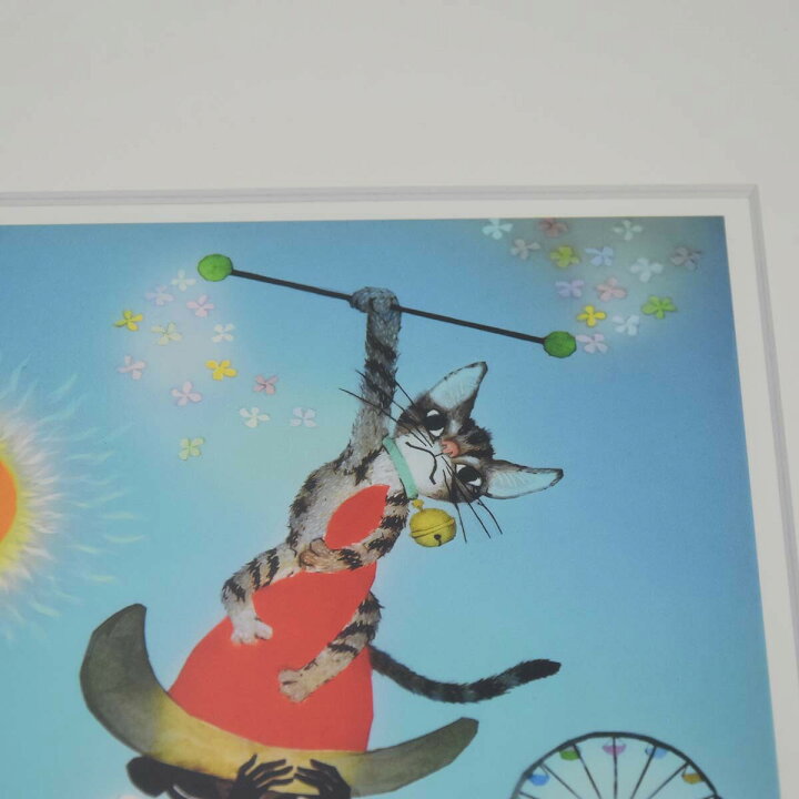楽天市場】質屋 新作保証 希少 絵画 画家 藤城清治 幸せを呼ぶ猫 