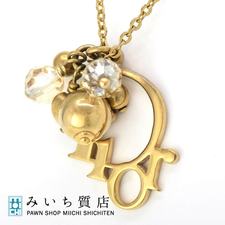 楽天市場】質屋 ディオール Dior ネックレス ゴールド色 アクセサリー  