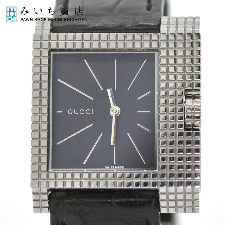 楽天市場】質屋 腕時計 GUCCI グッチ 7100M スクエア メンズ クォーツ 