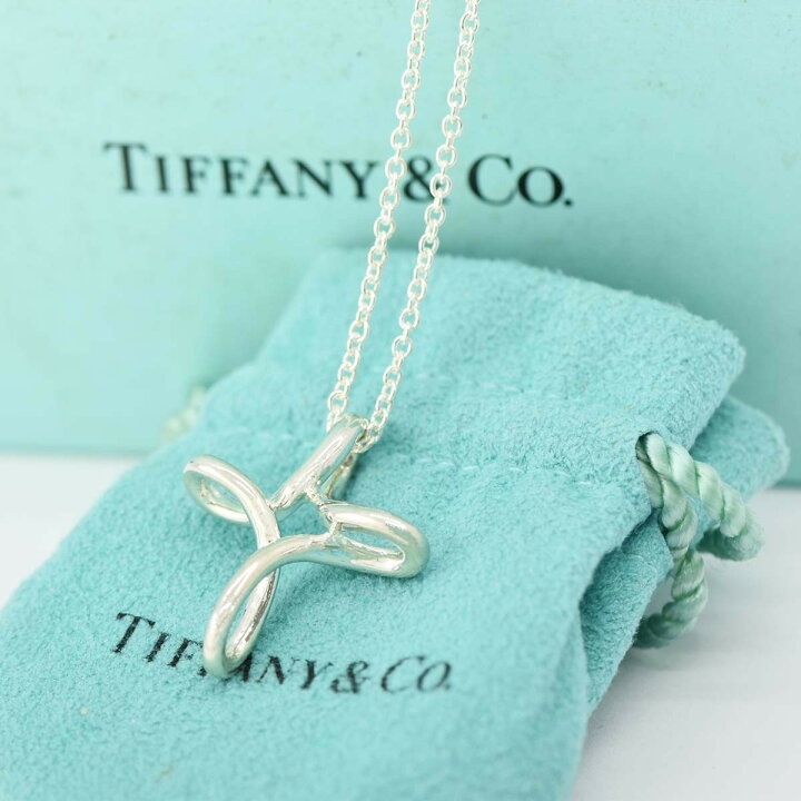 楽天市場】質屋 TIFFANY & Co. オープンクロス ネックレス SV925  