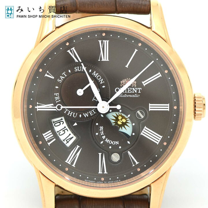 楽天市場】質屋 腕時計 時計 ORIENT オリエント サン＆ムーン AK00-D0  