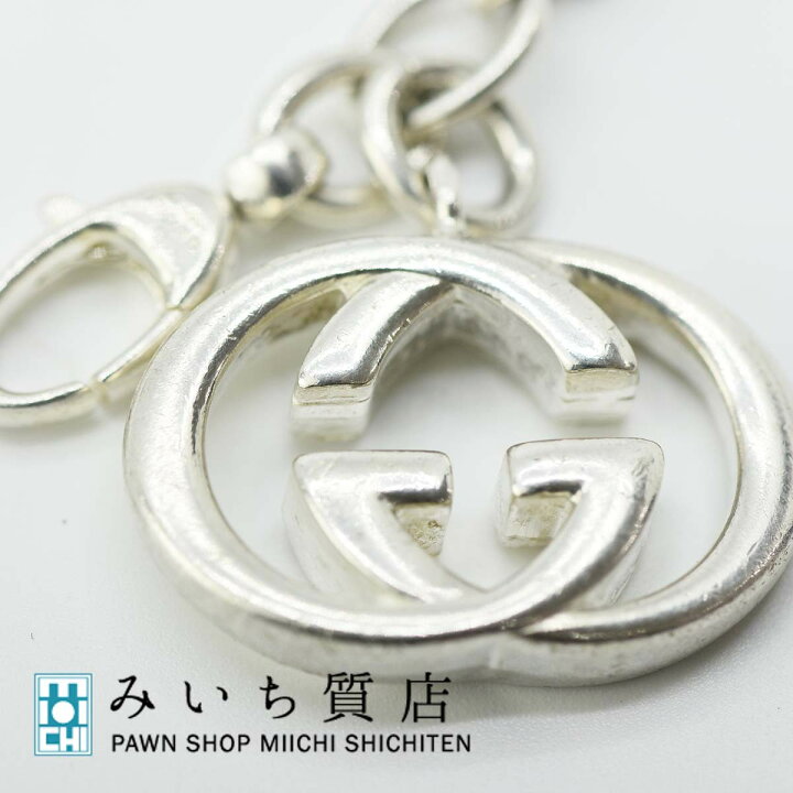 楽天市場】質屋 グッチ インターロッキング ダブルG ブレスレット  
