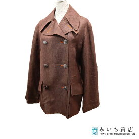 質屋 服 ジャケット HERMES エルメス モリエサーカス リネン シルク イカリ 表記サイズ42 レディース みいち質店