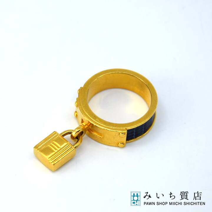 楽天市場】質屋 スカーフリング HERMES エルメス ケリー カデナ リング  